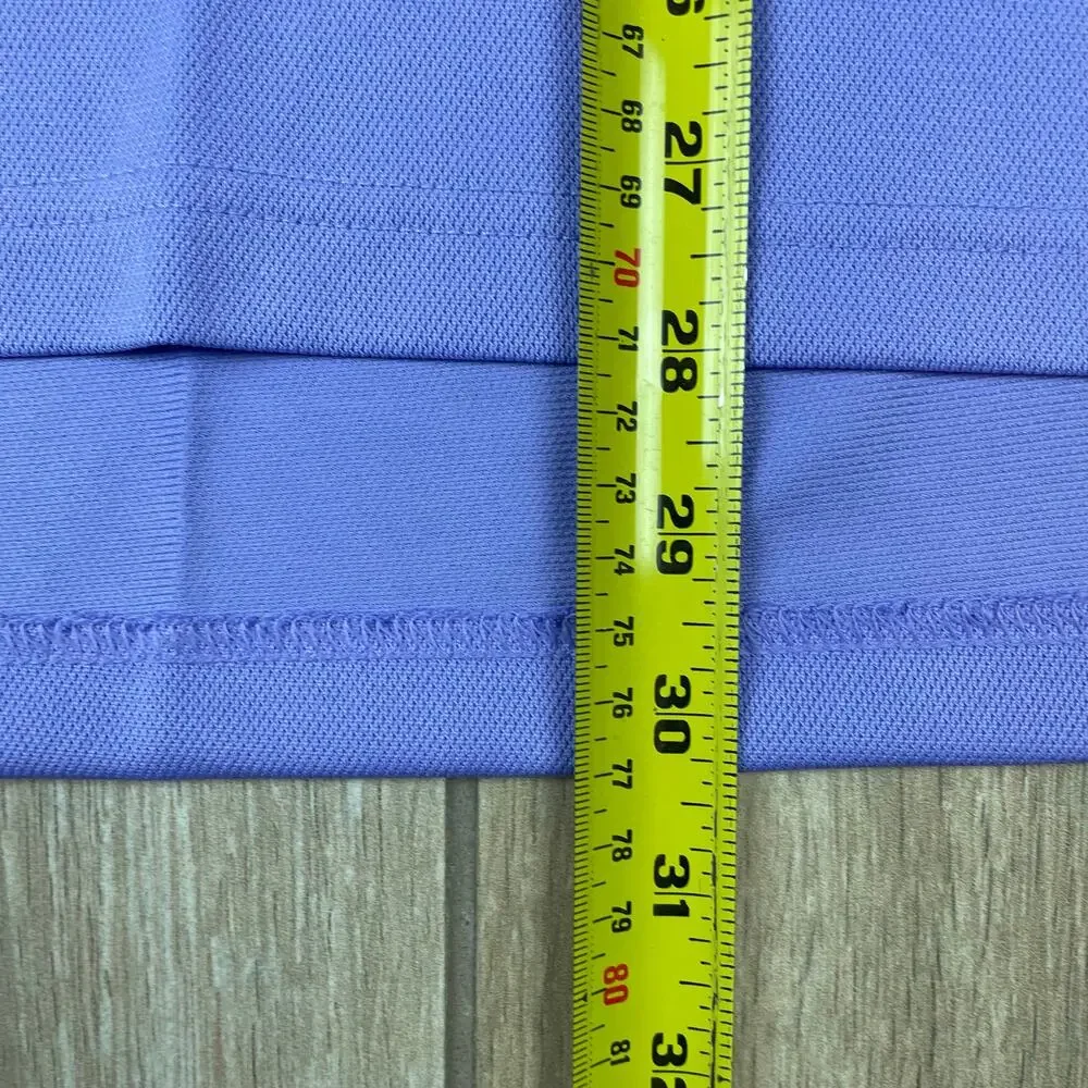Adidas Golf Climalite Polo Shirt Men M Lavender Performance Moisture Wicking NWT